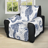 Seahorse pattern background Recliner Cover Protector