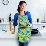 Banana Leaves Banana Design Pattern Adjustable Apron