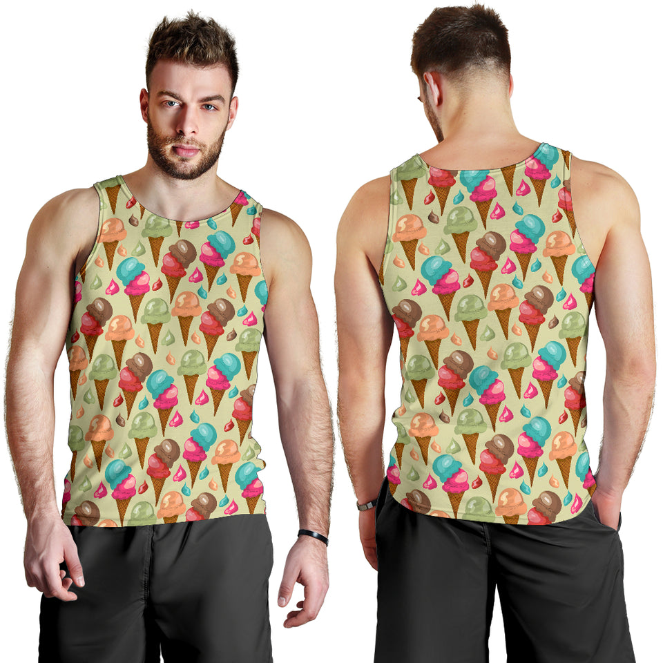 Colorful ice cream pattern Men Tank Top