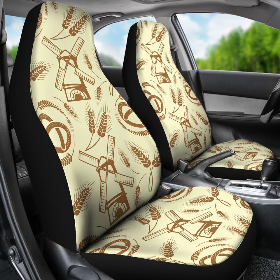 Windmill Wheat Pattern  Universal Fit Car Seat Covers