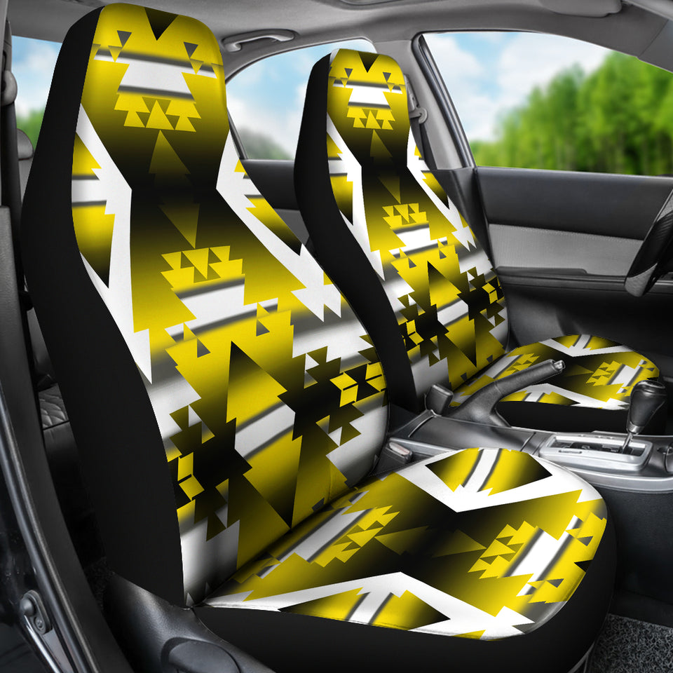 Yellow Winter Camp Car Seat Covers