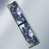 Elephant Tribal Design Pattern Car Sun Shade