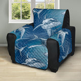 Shark hand drawn Recliner Cover Protector