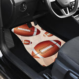 American Football Ball Design Pattern Front And Back Car Mats