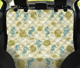 Seahorse Shell Starfish Pattern Background Dog Car Seat Covers