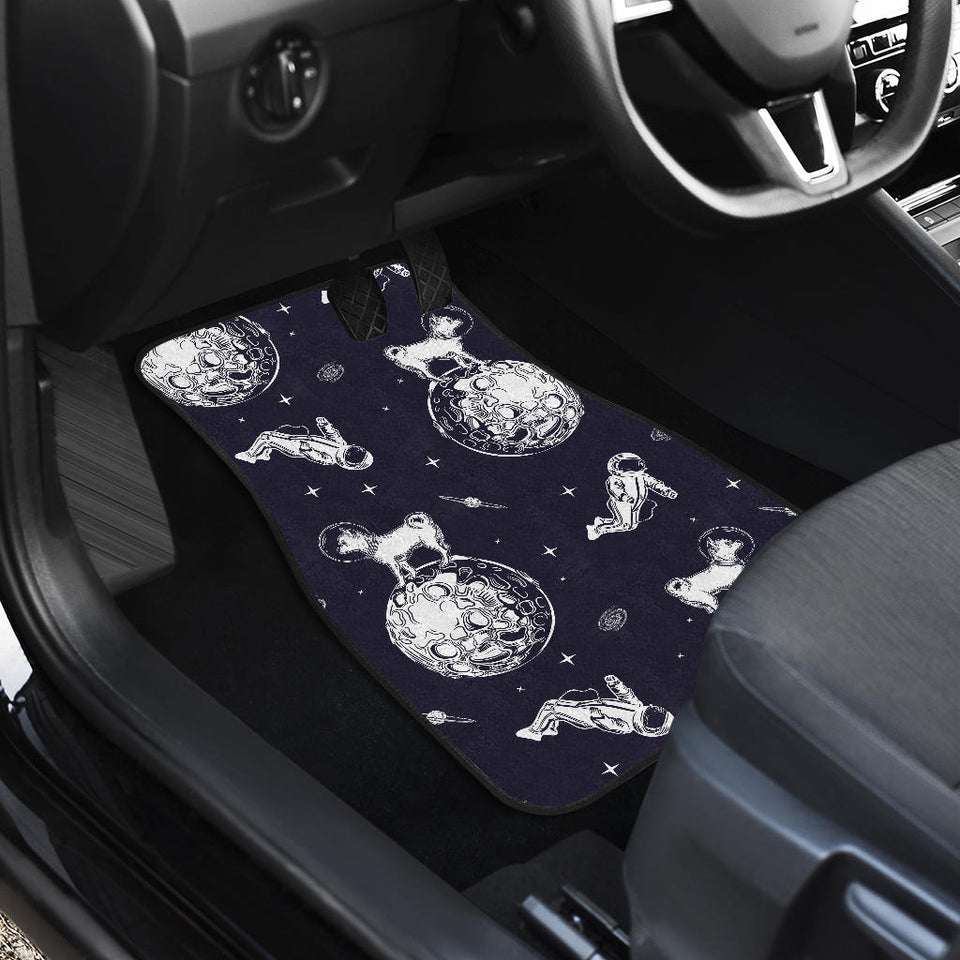 Chihuahua Space Helmet Astronaut Pattern Front And Back Car Mats
