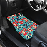 British Pattern Print Design 04 Front and Back Car Mats