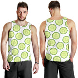Cucumber slices pattern Men Tank Top