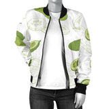 Cucumber Sketch Pattern Women'S Bomber Jacket
