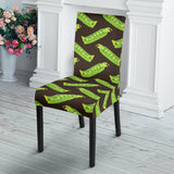 Green Peas Pattern Print Design 05 Dining Chair Slipcover