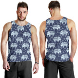 Elephant tribal design pattern Men Tank Top