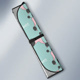 Poodle Dog Green Background Car Sun Shade