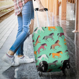 Colorful Horses Pattern Luggage Covers