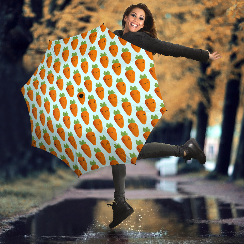 Carrot Pattern Print Design 03 Umbrella