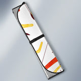 Waterclor Boomerang Australian Aboriginal Ornament Car Sun Shade