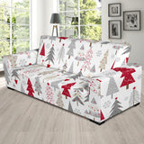 Cute Christmas Tree Pattern Sofa Slipcover