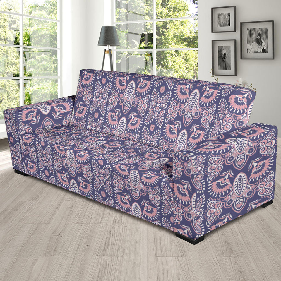 Indian Batik Style Pattern Sofa Slipcover