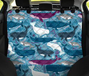 Whale Design Pattern Dog Car Seat Covers