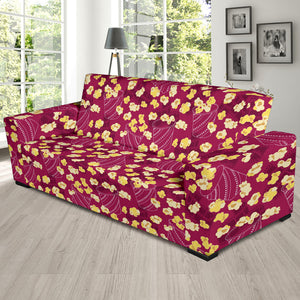 Popcorn Pattern Print Design 02  Sofa Slipcover