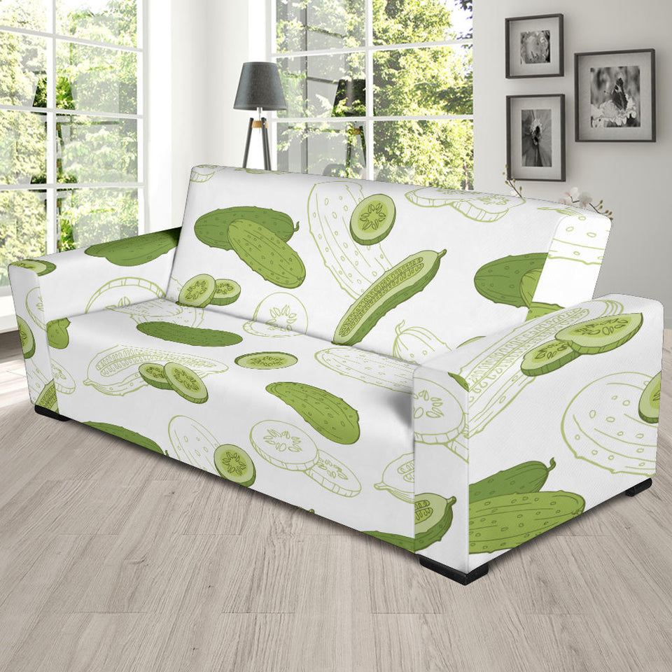 Cucumber Sketch Pattern Sofa Slipcover