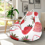 Watercolor Hand Drawn Beautiful Strawberry Pattern Bean Bag Cover