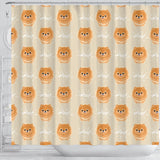 Cute Brown Pomeranian Puppy  Shower Curtain Fulfilled In US