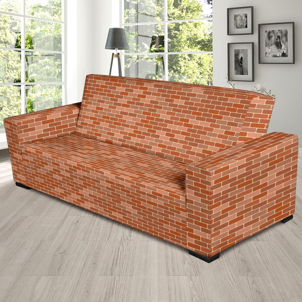 Brick Printed Pattern Print Design 02 Sofa Slipcover