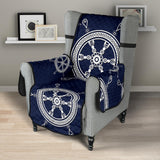 nautical steering wheel design pattern Chair Cover Protector