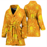 Sun Orange Background Women'S Bathrobe