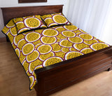 Passion fruits slice pattern Quilt Bed Set