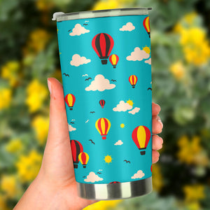 Hot Air Balloon Sky Pattern Tumbler