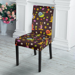 Snail Pattern Print Design 02 Dining Chair Slipcover