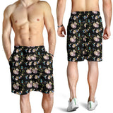 Hummingbird Pattern Print Design 03 Men Shorts