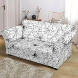 Spider Web Cobweb Pattern Loveseat Couch Slipcover