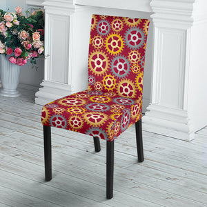 Gear Pattern Print Design 04 Dining Chair Slipcover