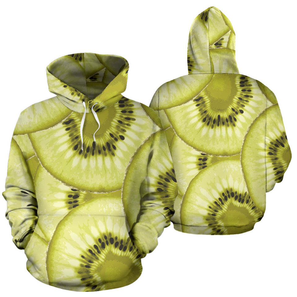 Sliced Kiwi Pattern Men Women Pullover Hoodie