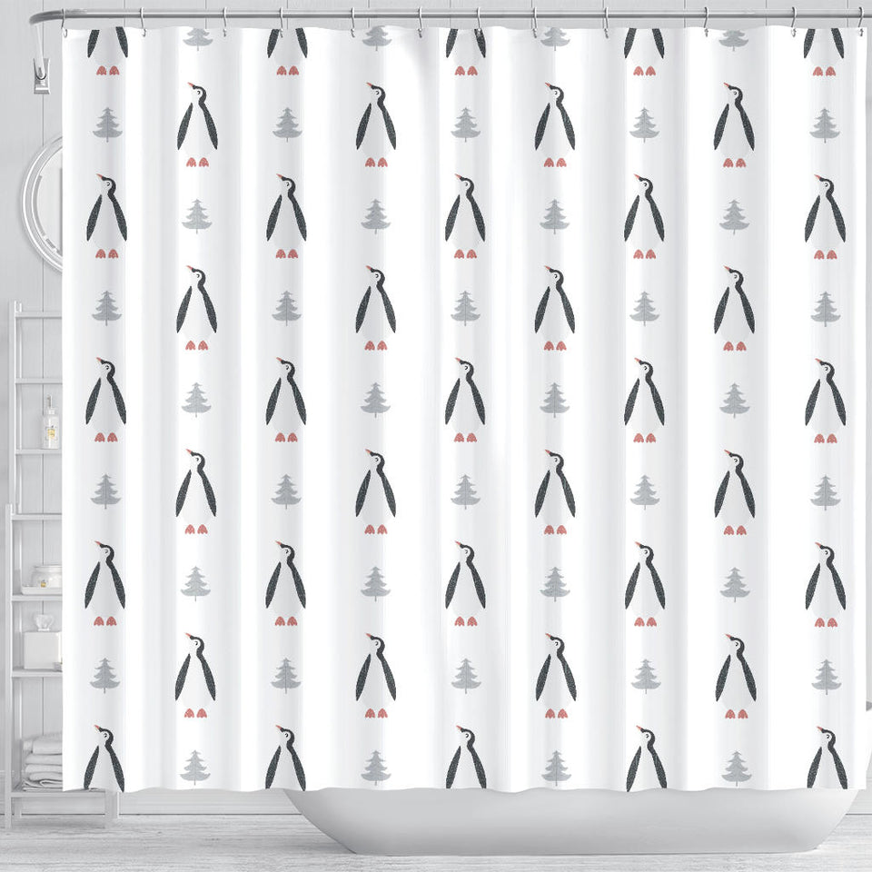 Penguin Pattern Shower Curtain Fulfilled In US