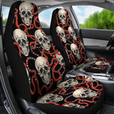 Red Snake Skull Pattern  Universal Fit Car Seat Covers