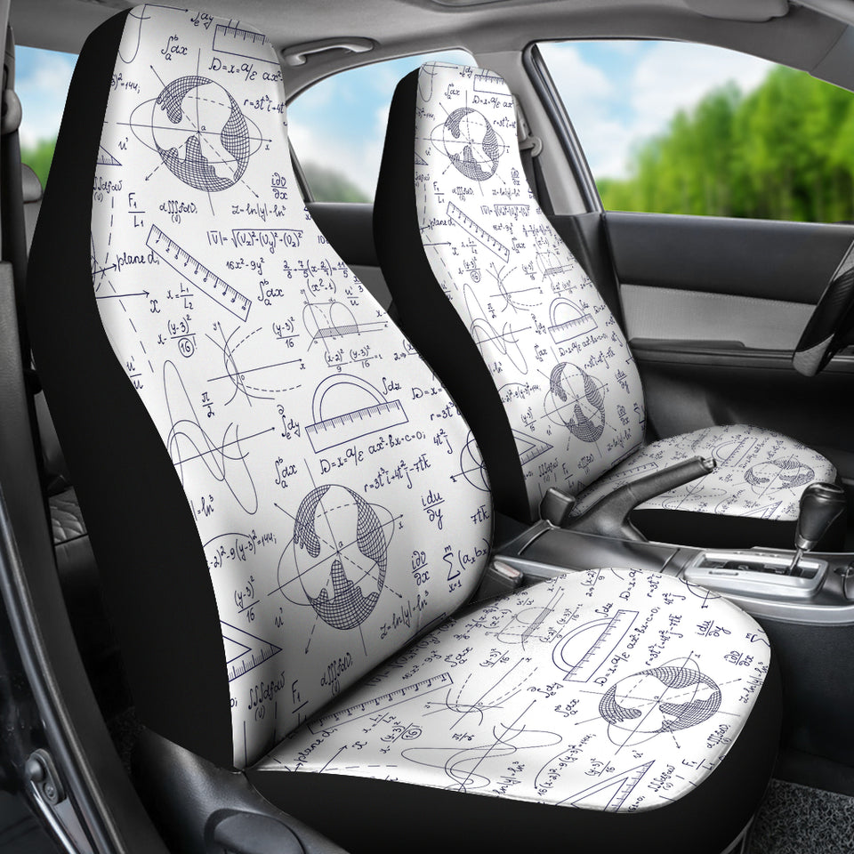Math Pattern Print Design 03 Universal Fit Car Seat Covers