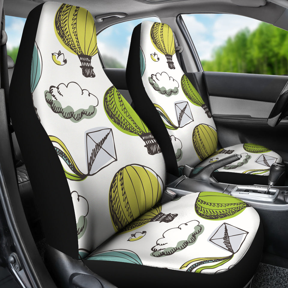 Hot Air Balloon Bird Cloud Pattern Universal Fit Car Seat Covers