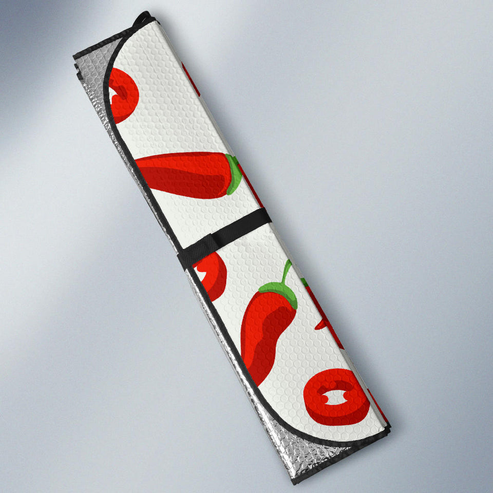 Chili Pattern Car Sun Shade