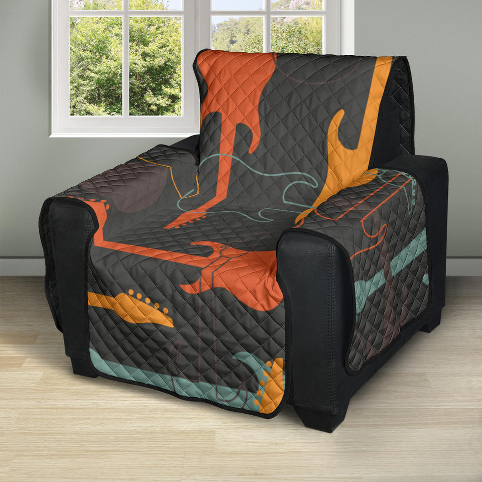 electric guitars pattern Recliner Cover Protector