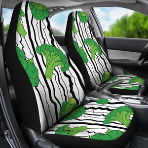 Cool Broccoli Pattern  Universal Fit Car Seat Covers
