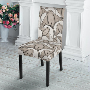 Stingray Pattern Print Design 05 Dining Chair Slipcover