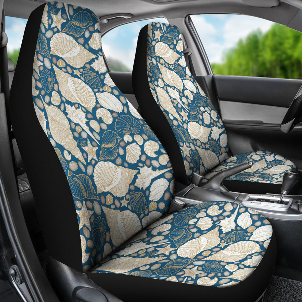 Shell Polynesian Tribal Design Pattern  Universal Fit Car Seat Covers