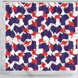 Kangaroo Australian Pattern Shower Curtain Fulfilled In US