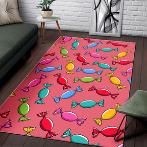 Colorful Wrapped Candy Pattern Area Rug