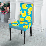 Duck Toy Pattern Print Design 04 Dining Chair Slipcover