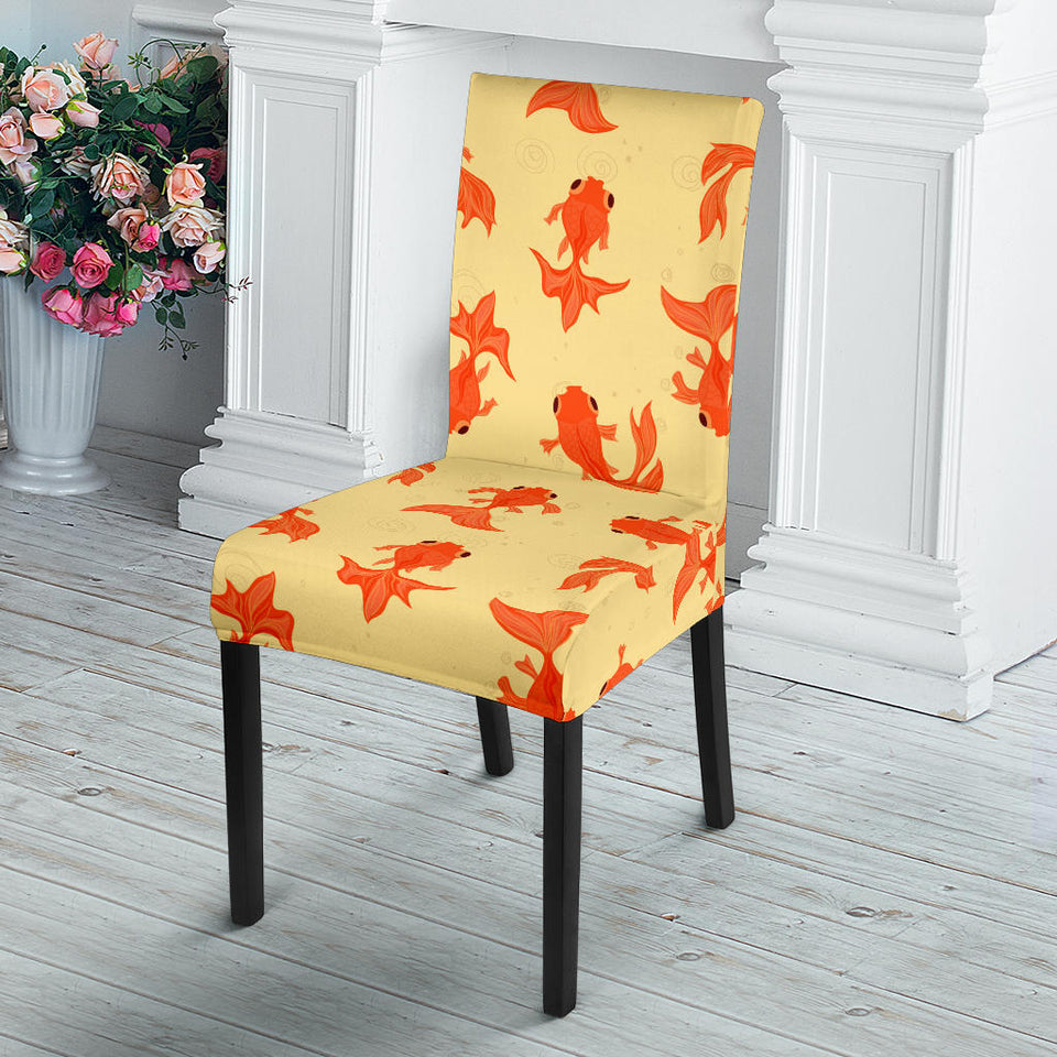 Goldfish Pattern Print Design 02 Dining Chair Slipcover