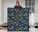 Blueberry Pattern Premium Quilt